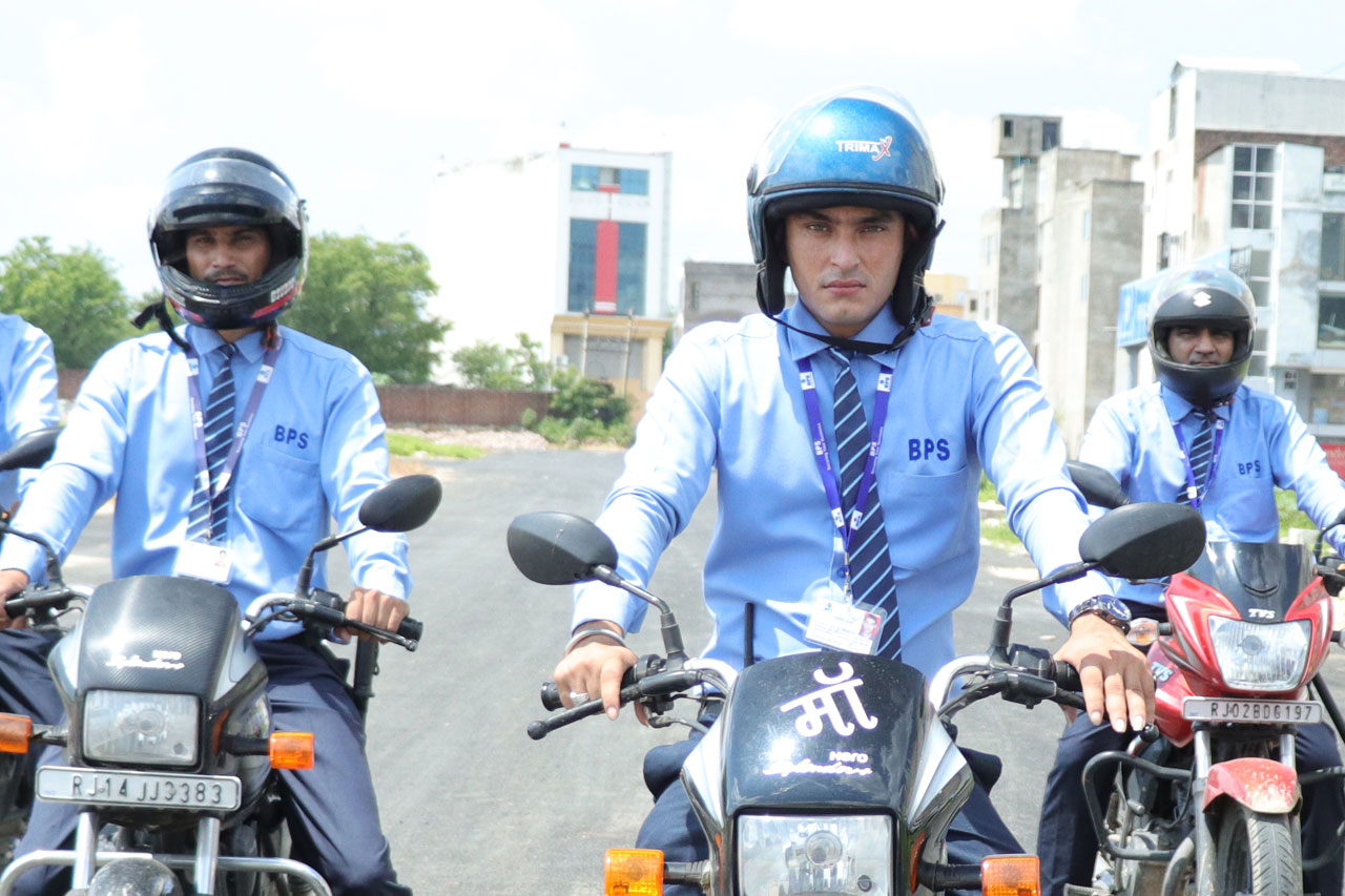 security guards on bike