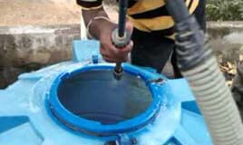 cleaning plastic water tank